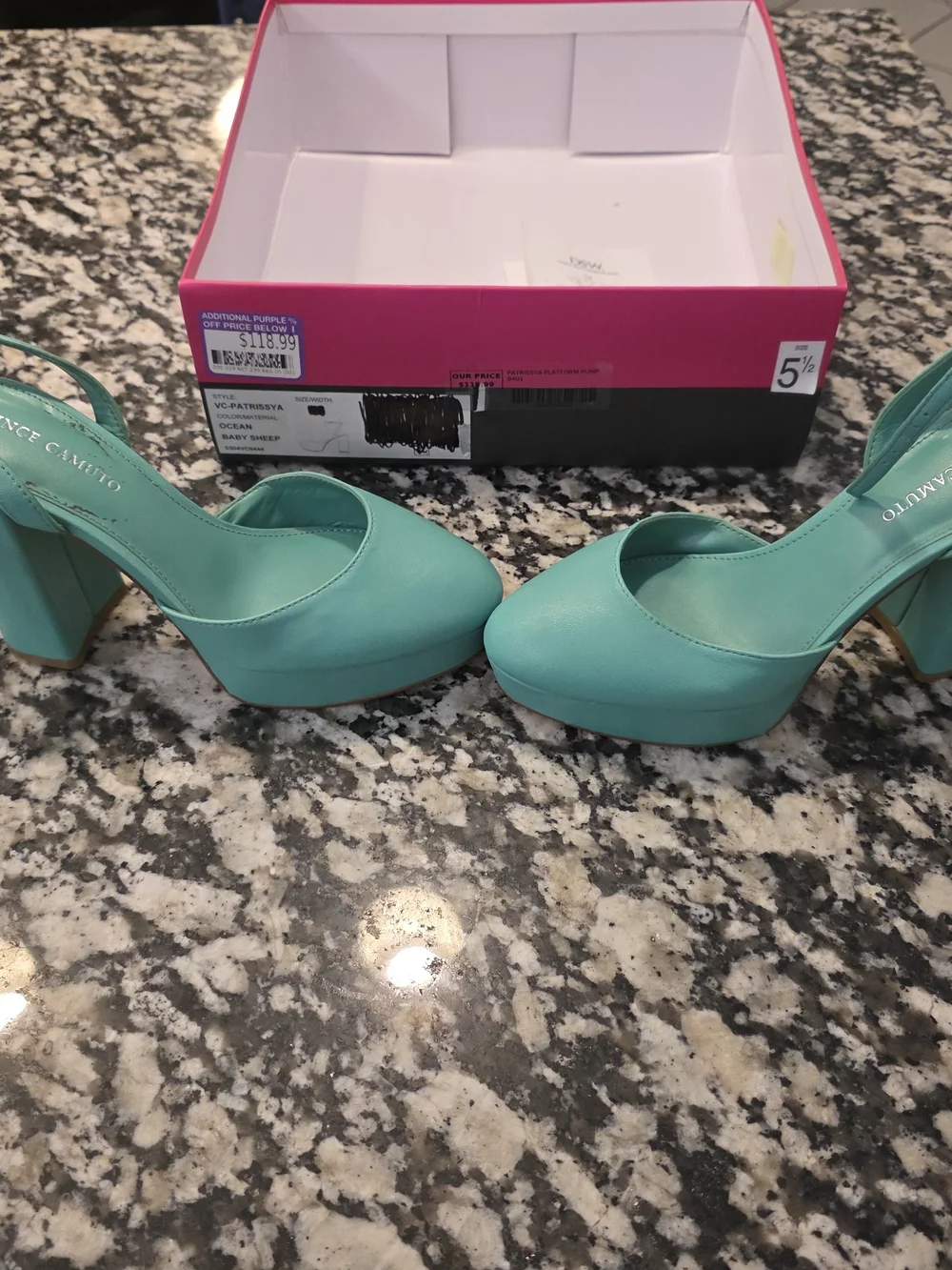 Vince Camuto Patrissya Platform Pump Size 5 1/2